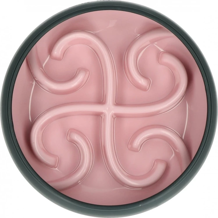 Eat Slow Live Longer TUMBLE FEEDER miska spowalniająca różowa dla psa i kota