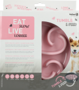 Eat Slow Live Longer TUMBLE FEEDER miska spowalniająca różowa dla psa i kota