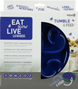 Eat Slow Live Longer TUMBLE FEEDER miska spowalniająca niebieska dla psa i kota