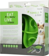 Eat Slow Live Longer TUMBLE FEEDER miska spowalniająca zielona dla psa i kota
