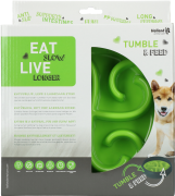 Eat Slow Live Longer TUMBLE FEEDER miska spowalniająca zielona dla psa i kota