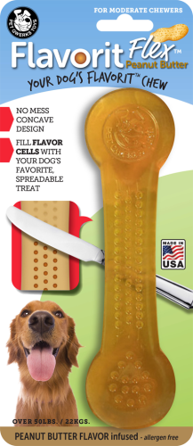 FLAVORIT FLEX Peanut Butter Kość do gryzienia i lizania rozmiar XL
