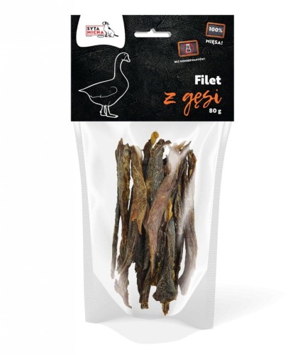 Syta Micha Suszone filety z gęsi dla psa 80g