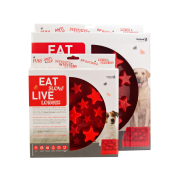 Eat Slow Live Longer STAR miska spowalniająca czerwona S dla psa i kota