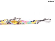 AMIPLAY BeHappy Smycz regulowana 7in1 S 100 – 200 x 1,5 cm DONUT