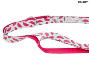 AMIPLAY BeHappy Smycz regulowana 7in1 L 100 – 200 x 2,5 cm WATERMELON
