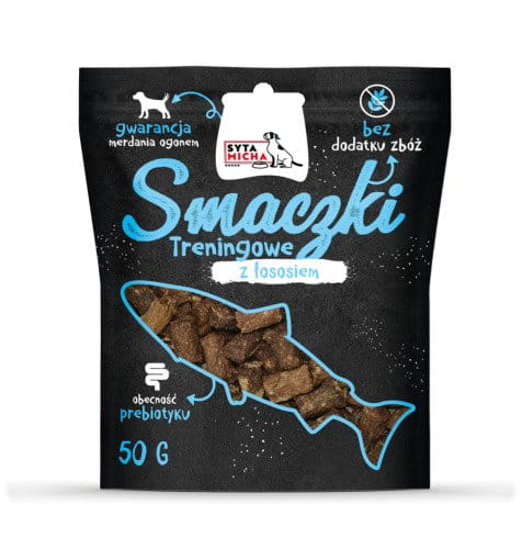 Syta Micha Przysmaki treningowe z łososiem dla psa 50g