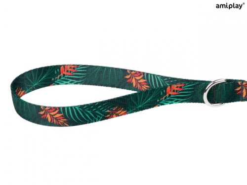 AMIPLAY BeHappy Smycz regulowana 7in1 S 100 – 200 x 1,5 cm JUNGLE