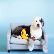 ZippyPaws pluszowa norka BANAN z MAŁPKAMI