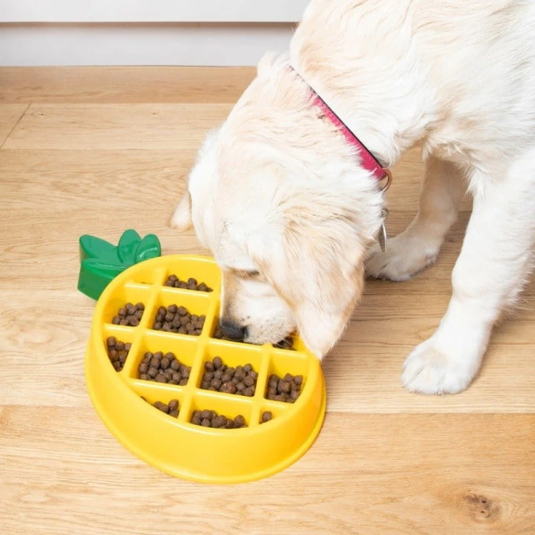 ZippyPaws miska spowalniająca ANANAS 950 ml dla psa i kota