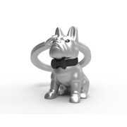 Metalmorphose Brelok BULDOG srebrny