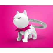 Metalmorphose Brelok pies BULLY biały