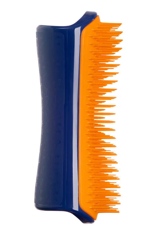 PET TEEZER szczotka do rozplątywania i pielęgnacji sierści rozmiar L pomarańczowo-granatowa