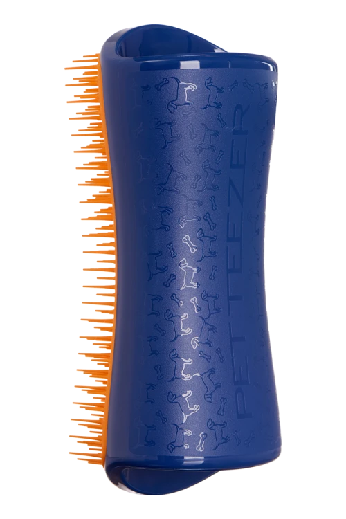PET TEEZER szczotka do rozplątywania i pielęgnacji sierści rozmiar L pomarańczowo-granatowa
