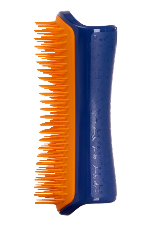 PET TEEZER szczotka do rozplątywania i pielęgnacji sierści rozmiar L pomarańczowo-granatowa