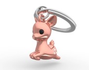 Metalmorphose Brelok JELEŃ różowy