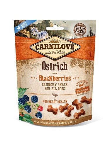 CARNILOVE Snack Crunch Ostrich &amp; Blackberries 200g Przysmaki dla psa