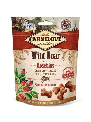 CARNILOVE Snack Crunch Wild Boar &amp; Rosehips 200g Przysmaki dla psa