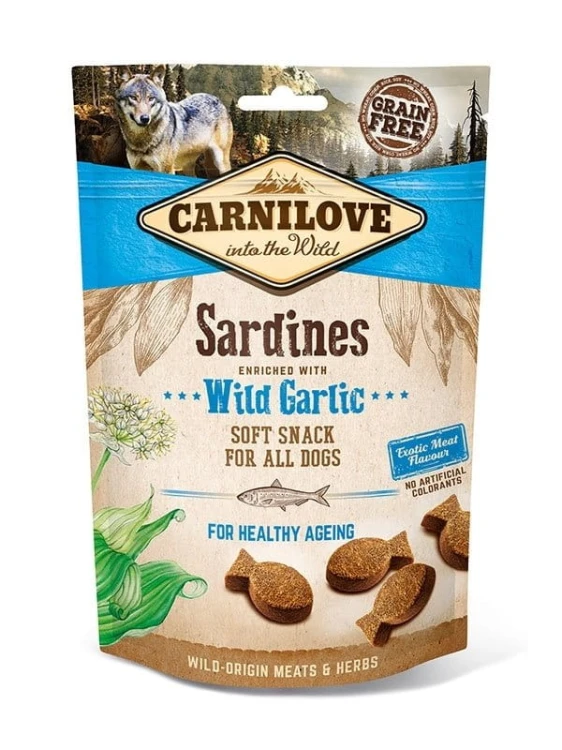 CARNILOVE Soft Snack Sardines &amp; Wild Garlic 200g Przysmaki dla psa