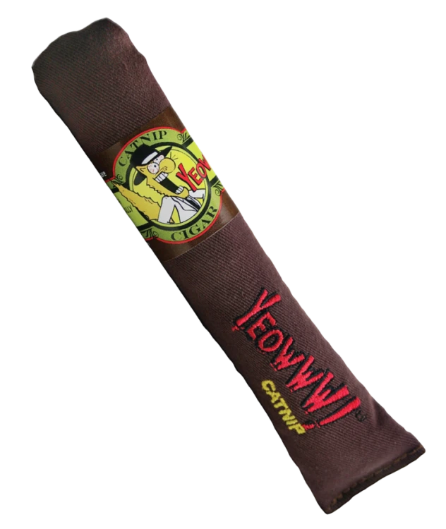 YEOWWW!-Ola Crayon Cigar zabawka cygaro z bardzo silną kocimiętką