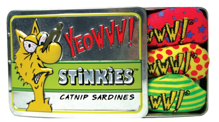 YEOWWW! Tin of Stinkies zabawka z bardzo silną kocimiętką