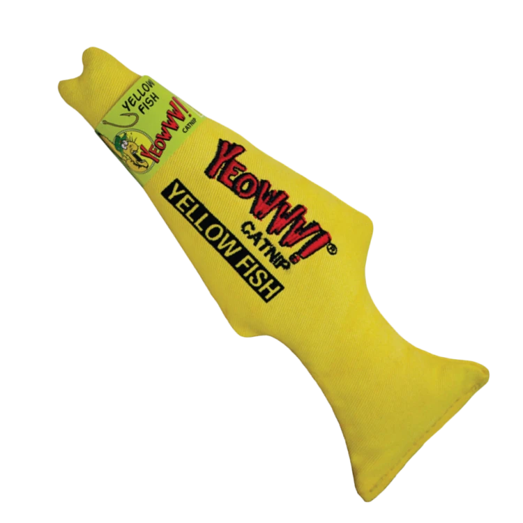 YEOWWW! Yellow Fish zabawka z bardzo silną kocimiętką