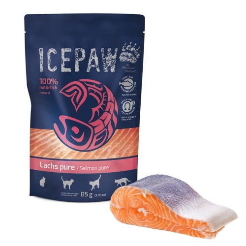 ICEPAW Cat Lachs pure - łosoś dla kotów (85g) karma morka dla kota