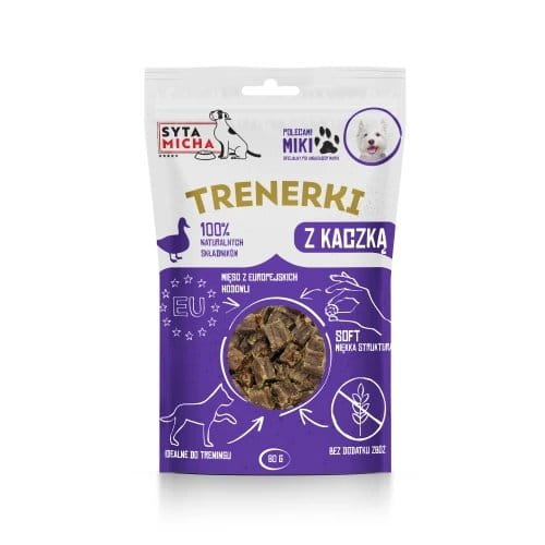 Syta Micha TRENERKI z kaczką dla psa 80g