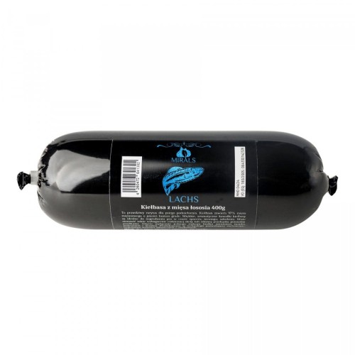 MIRALS Lachs - kiełbasa z mięsa łososia (400g) przysmak dla psa