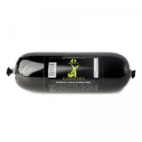 MIRALS Kaninchen - kiełbasa z mięsa królika (400g) przysmak dla psa