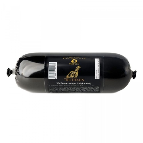 MIRALS Truthahn kiełbasa z mięsa indyka (400g) przysmak dla psa