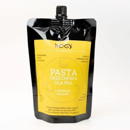 Pasta orzechowa dla psa ROGY z dodatkiem banana 300g