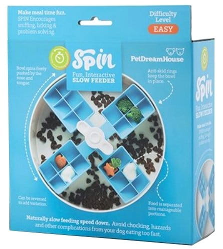 SPIN Interaktywna Miska WINDMILL Blue dla psa i kota