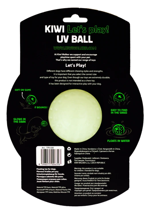 Kiwi Walker Let's Play! GLOW BALL Maxi piłka