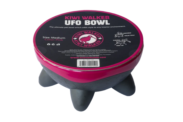 Kiwi Walker UFO BOWL miska różowa dla psa i kota