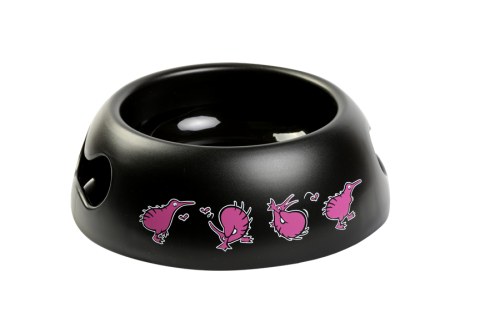 Kiwi Walker BLACK BOWL miska różowa dla psa i kota