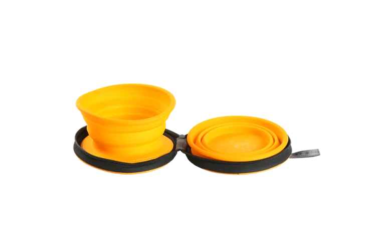Kiwi Walker TRAVEL DOUBLE BOWL zestaw misek turystycznych zielonych