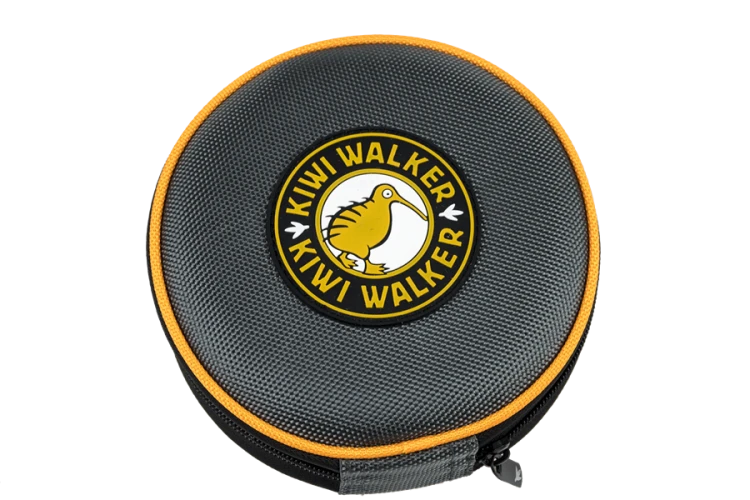 Kiwi Walker TRAVEL DOUBLE BOWL SLOWFEEDER zestaw spowalniających misek turystycznych pomarańczowych