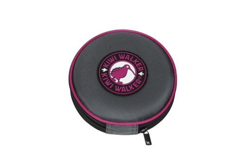 Kiwi Walker TRAVEL DOUBLE BOWL SLOWFEEDER zestaw spowalniających misek turystycznych różowych