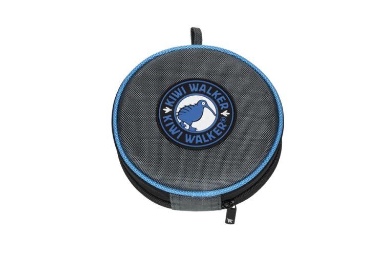 Kiwi Walker TRAVEL DOUBLE BOWL SLOWFEEDER zestaw spowalniających misek turystycznych niebieskich