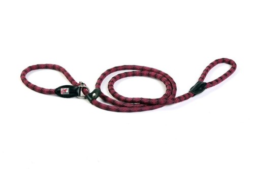 Kiwi Walker ROPE LEAD 2in1 Smycz i obroża różowo-czarna
