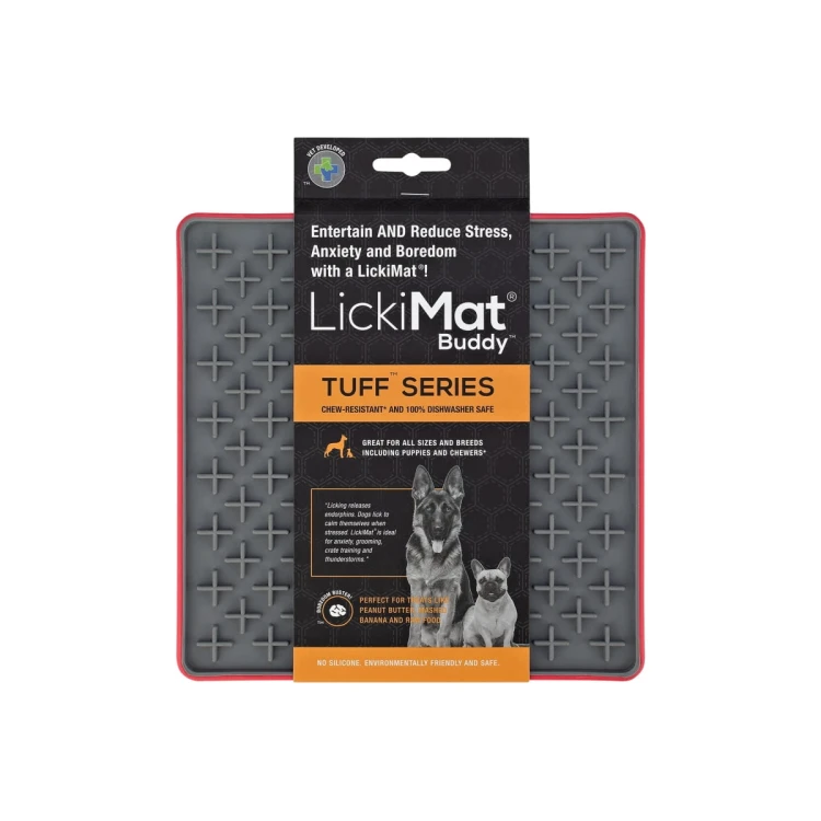 Mata LickiMat® Tuff™ Buddy™ czerwona