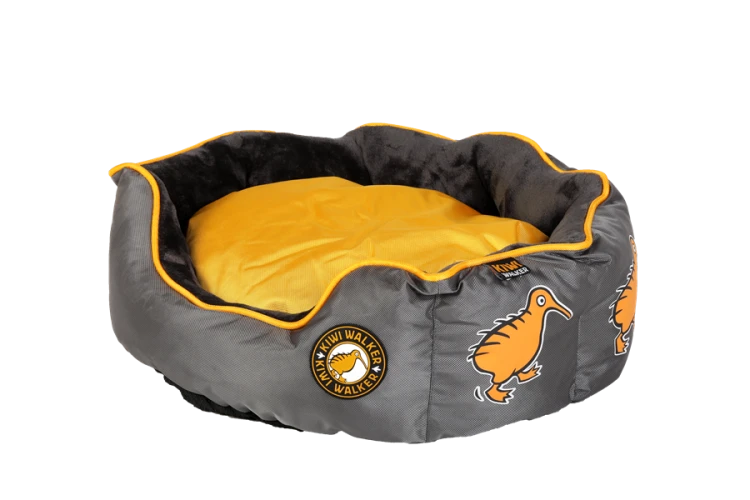 Kiwi Walker OVAL PET BED pomarańczowo-szary rozmiar L