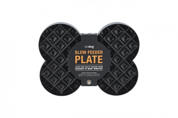 Miska spowalniająca jedzenie SLODOG® czarna dla psa i kota