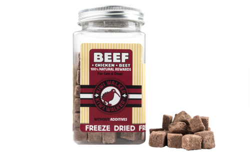 Kiwi Walker 100% WOŁOWINA + KURCZAK + BURAK liofilizowane smaczki 90g