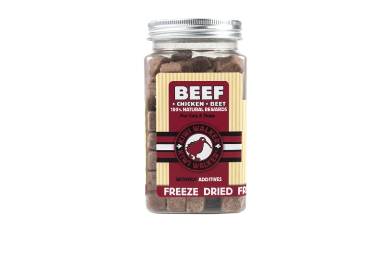 Kiwi Walker 100% WOŁOWINA + KURCZAK + BURAK liofilizowane smaczki 90g