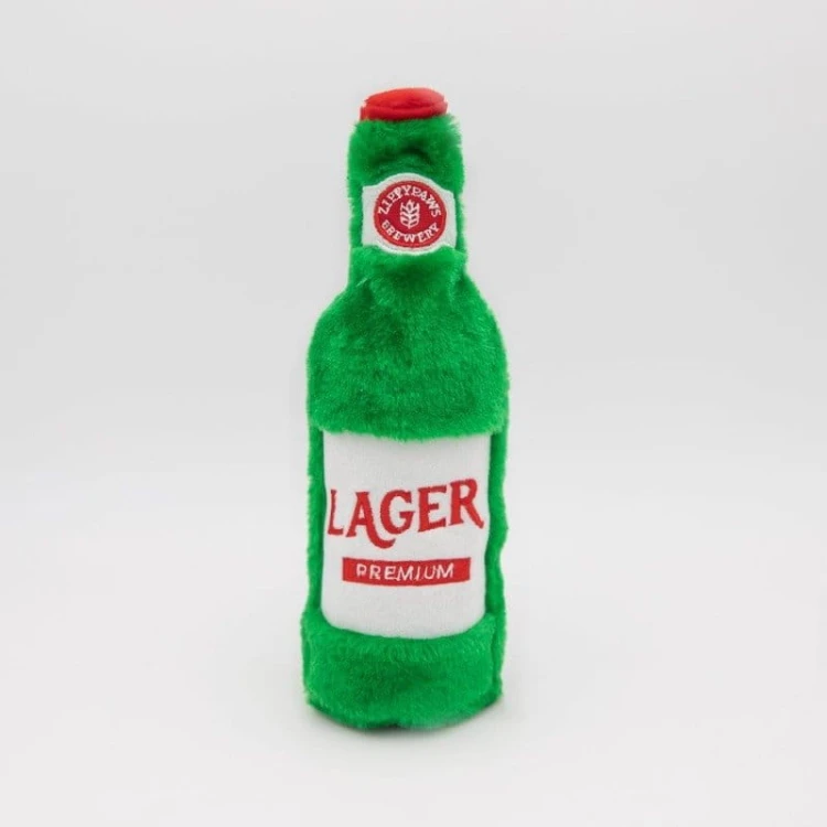 ZippyPaws Plusz LAGER zabawka na butelkę