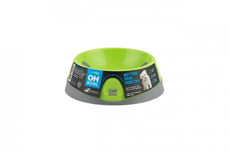 OH Bowl® Miska dbająca o higienę jamy ustnej psa Zielona rozmiar S