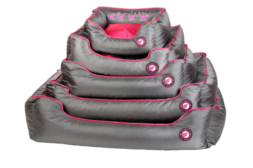 Kiwi Walker SOFA BED różowo-szara rozmiar XXL