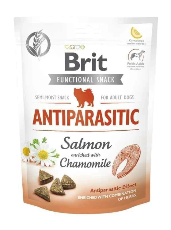 BRIT SNACK ANTIPARASITIC Łosoś Rumianek 150g Przysmaki dla psa